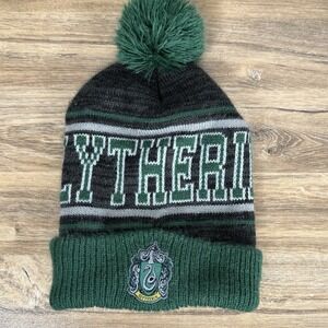 Harry Potter Green & Black‎ Slytherin Beanie Cap Hat Adult Size